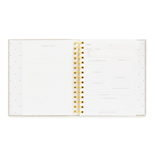 sugar paper x breathing room mindful journal interior notes pages