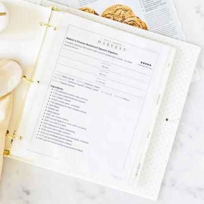 open recipe binder
