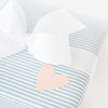 Navy Ticking Stripe Wrapping Paper