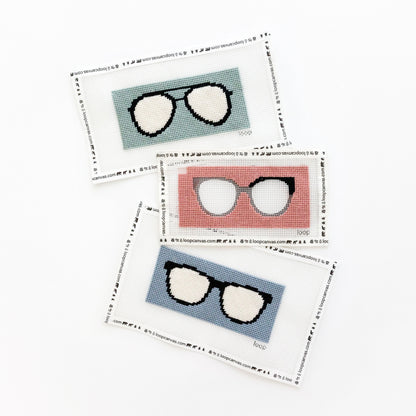 Sugar Paper x loop Sunglasses Needlepoint Kit, Dusty Blue