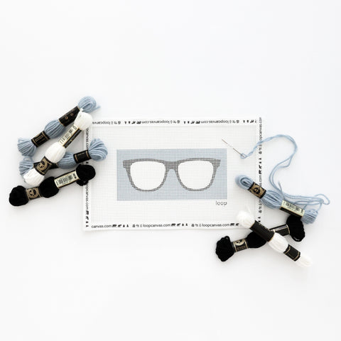 Sugar Paper x loop Sunglasses Needlepoint Kit, Dusty Blue