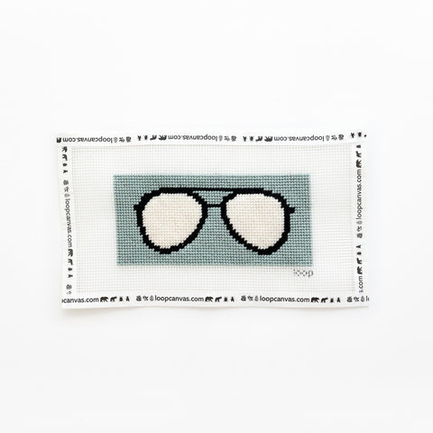 Sugar Paper x loop Sunglasses Needlepoint Kit, Office Green