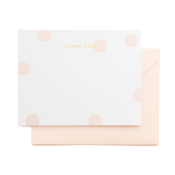 Share a Memory Note Cards 4x6 Flat Pink Gold Dot Confetti 