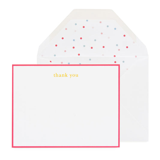 Multicolor Thank You Note Set