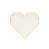 pale pink ceramic heart tray with gold border