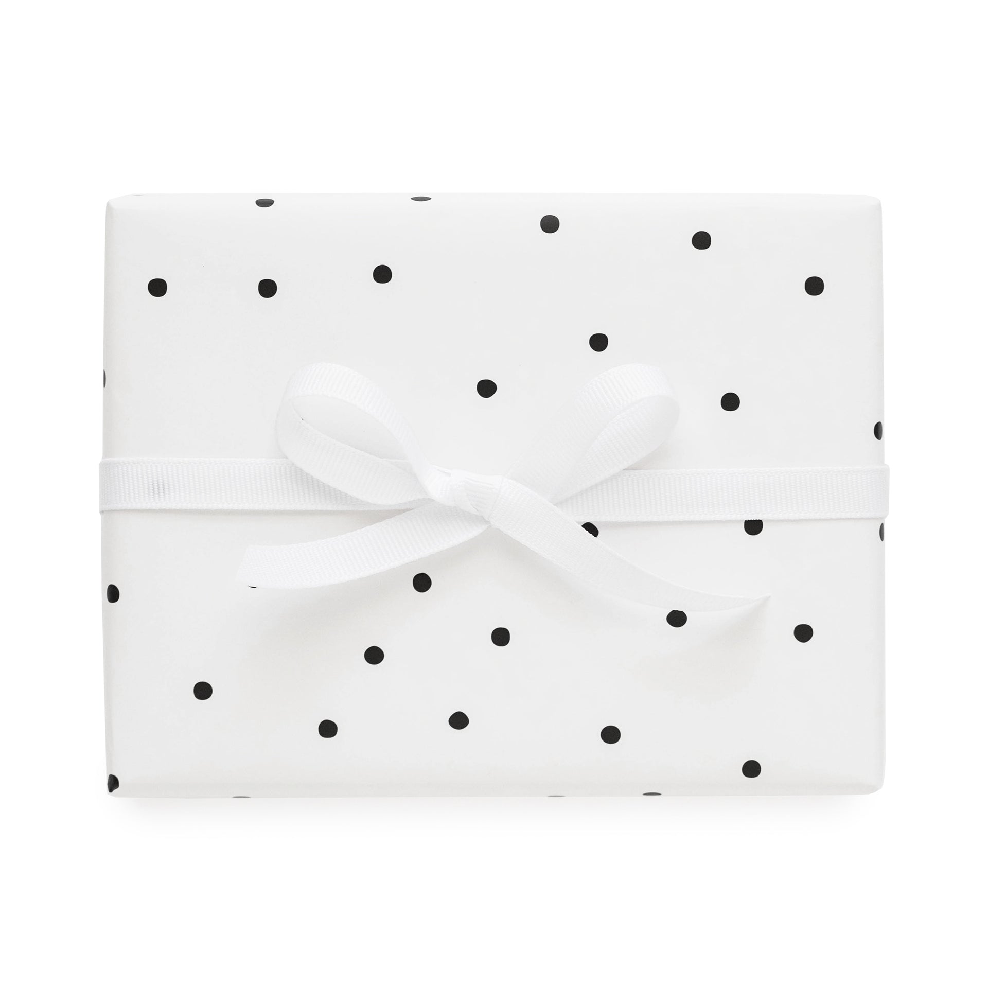 Black Scatter Dot Wrapping Paper