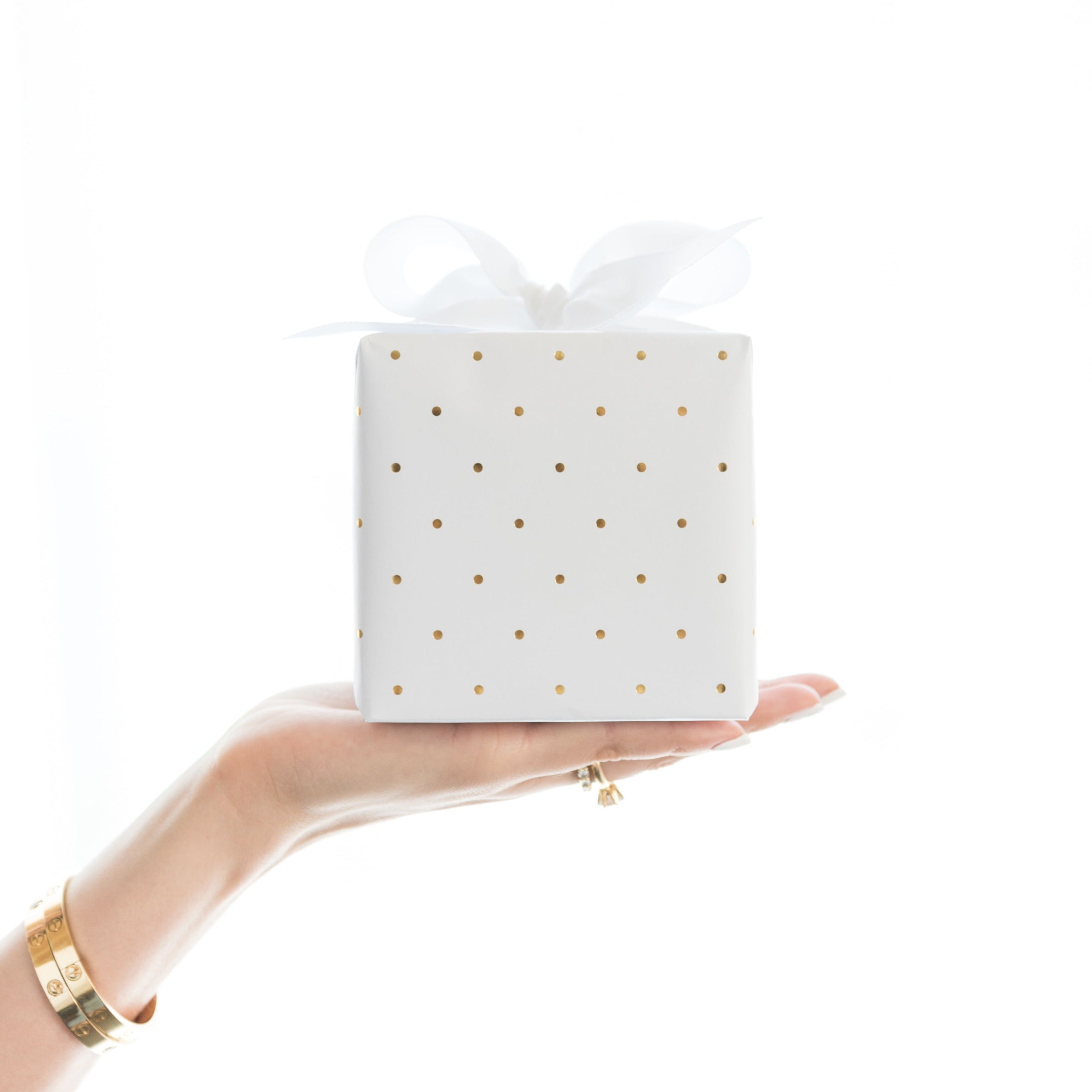 Gold Swiss Dot Wrapping Paper – Sugar Paper